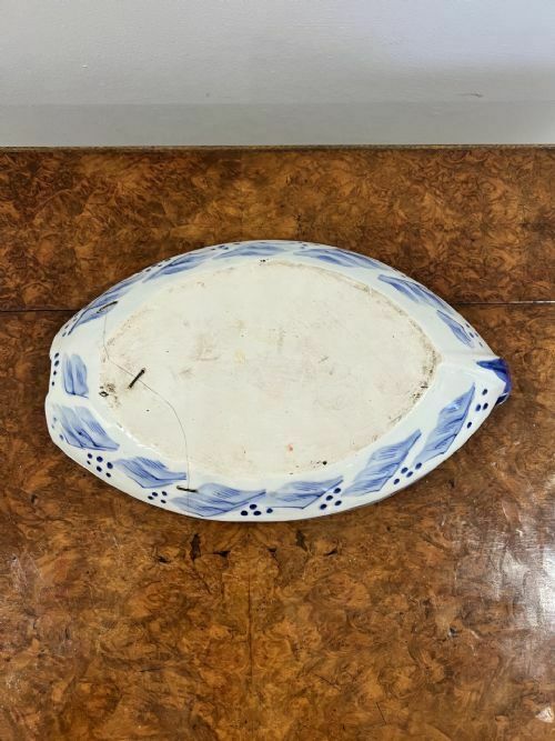 Unusual Antique Japanese Quality Imari Boat Shaped Dish photo furniture