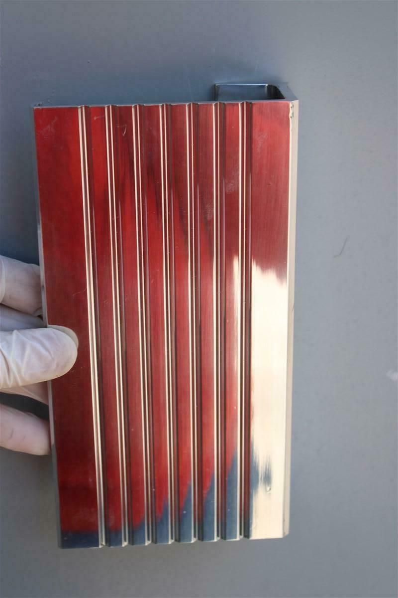 Rectangular Handles With Grooves In Chromed Aluminium Italy Design photo vintage