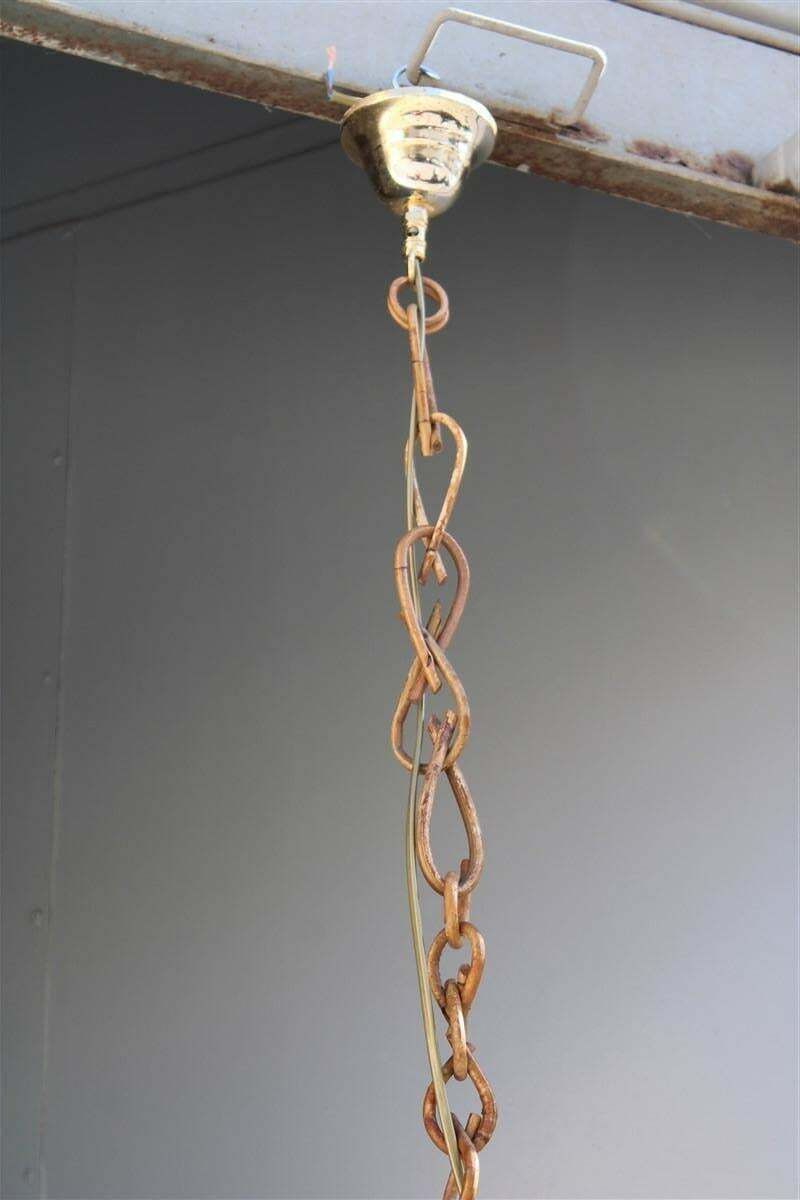 Round Italian Wicker Chandelier Lantern From 1960 Franco Albini Style photo Lighting