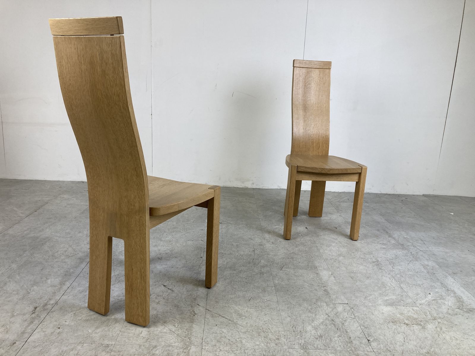 photo for sale Set Of 6 Dining Chairs By Rob & Dries Van Den Berghe, 1980s