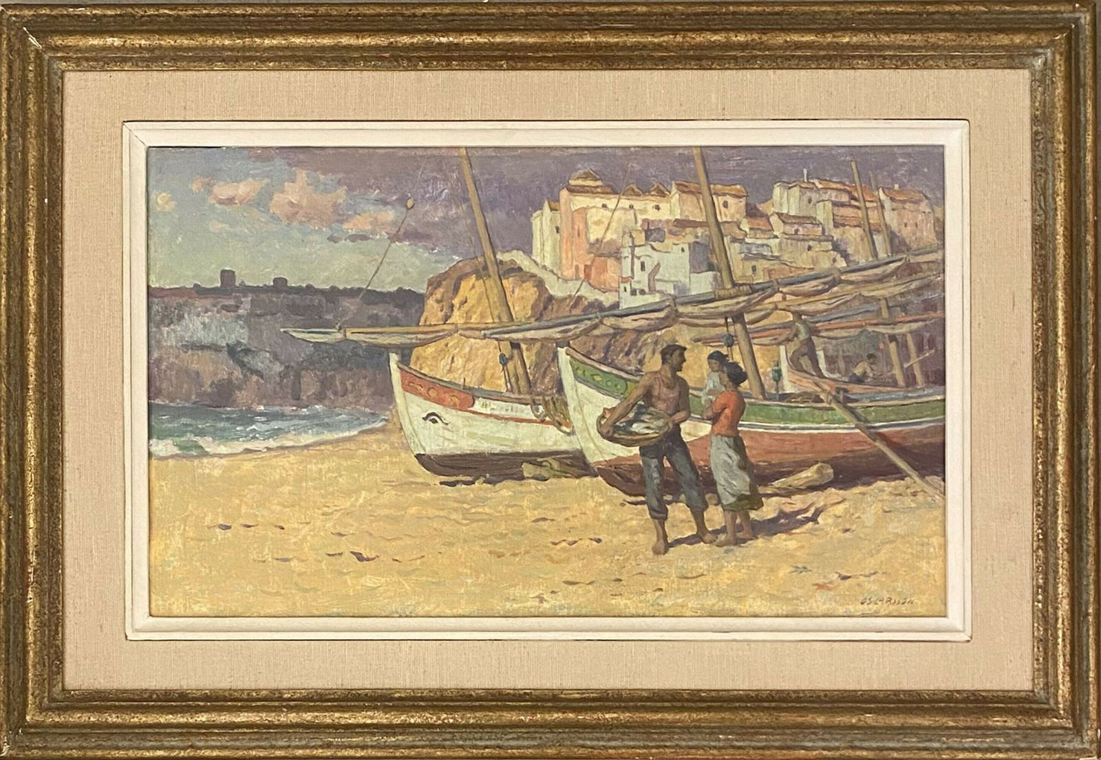 Bernhard Oscarsson (1894 1977) ‘Flirtatious Fisherman’
