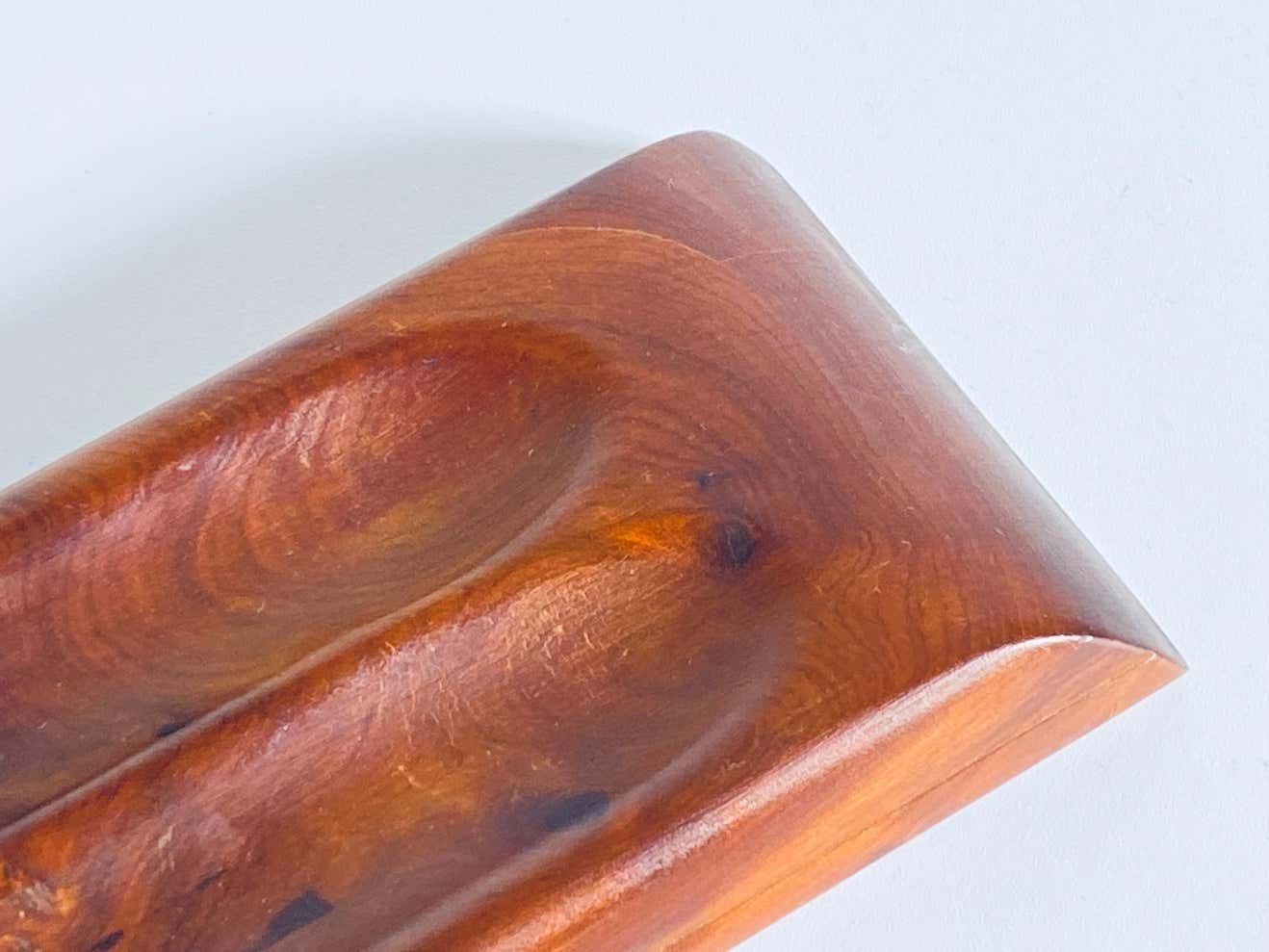 Wood Pen Holder, Brown Color, France, 1970 photo buy