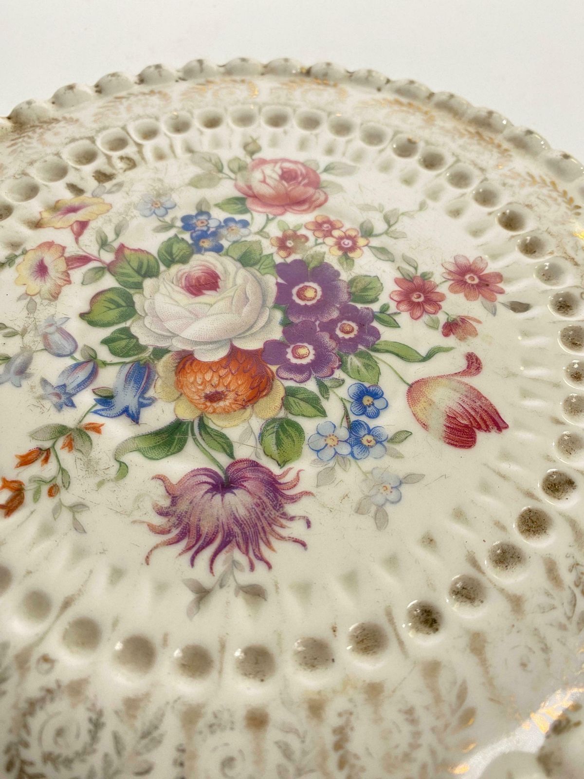Porcelain Centre Table Or Trivet, In Limoges Cèramic, Made In France, Circa 1960 photo 294.0