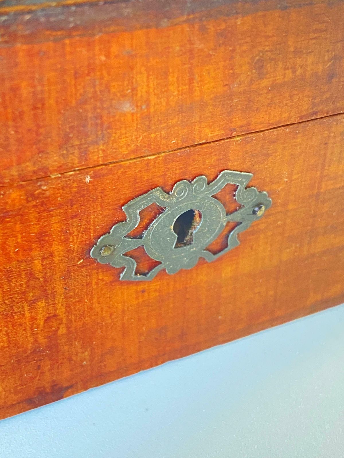 Victorian Decorative Or Jewellery Box, In Wood, England, 19th Century photo vintage