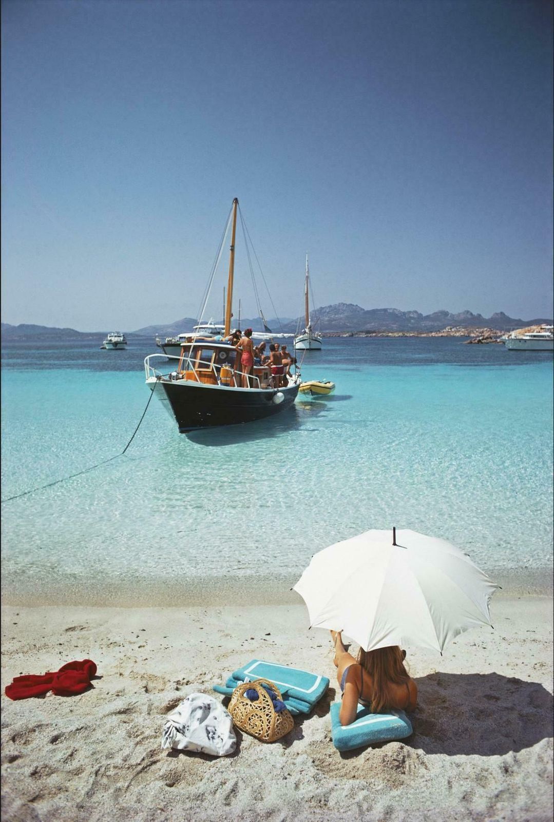 Waiting In The Shade By Slim Aarons   Limited Edition Estate Stamped C Type Print