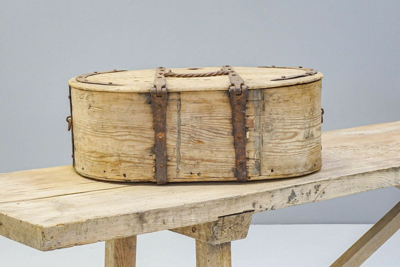 Metal Bound Box, 1800s, Iron, Antique photo buy