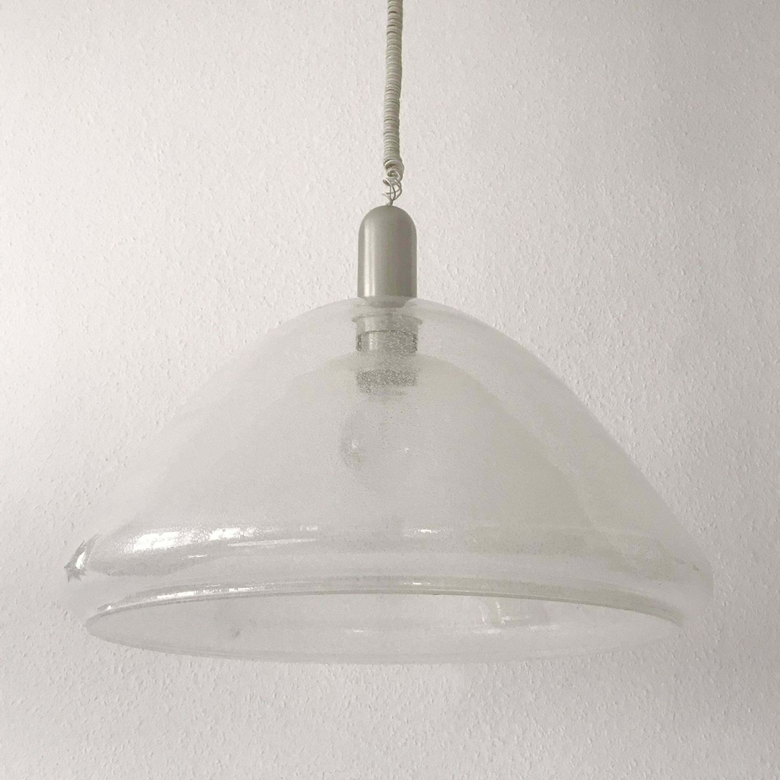 Large Two Layer Murano Glass Pendant Lamp By Carlo Nason For Mazzega, 1960s photo Lighting