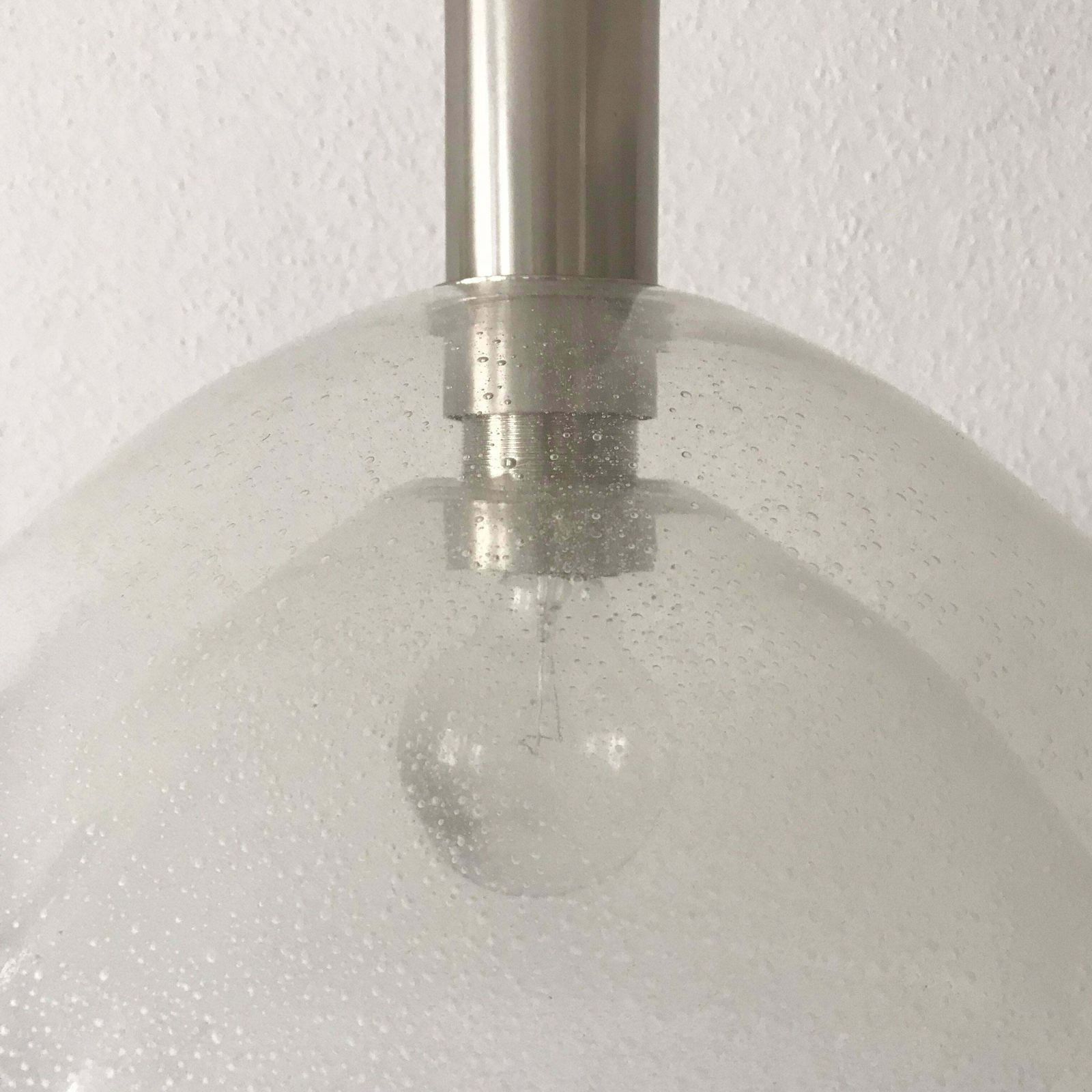 Large Two Layer Murano Glass Pendant Lamp By Carlo Nason For Mazzega, 1960s photo buy