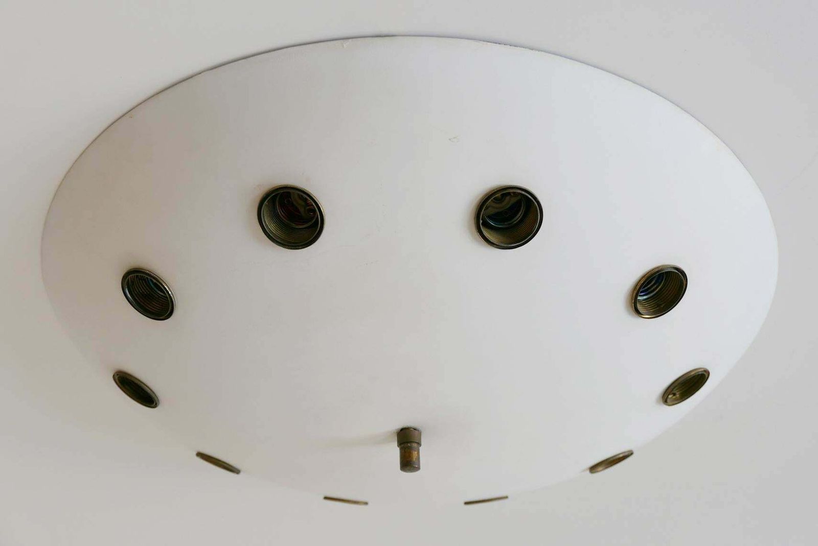 Rare Sputnik Flush Mount Or Ceiling Lamp By Oscar Torlasco ''Attributed'', Italy photo vintage