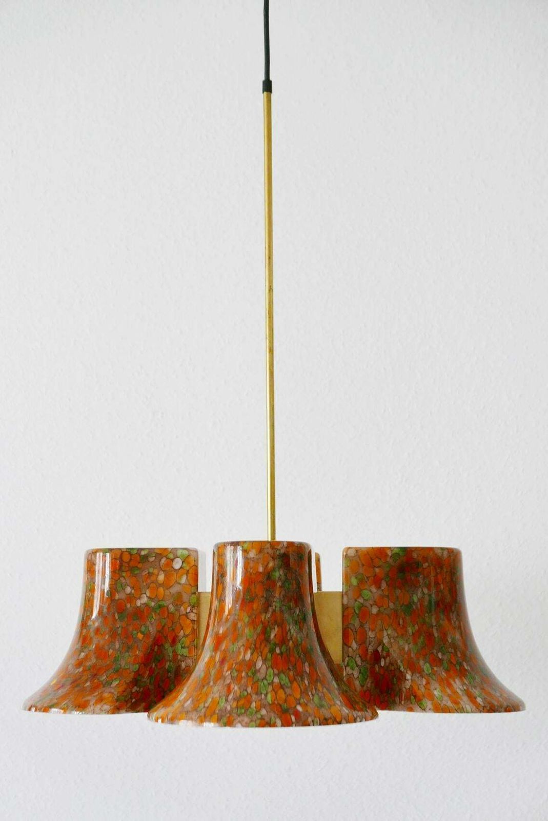 Rare Midcentury Pendant Lamp Or Chandelier By Peill & Putzler, 1970s, Germany photo Lighting