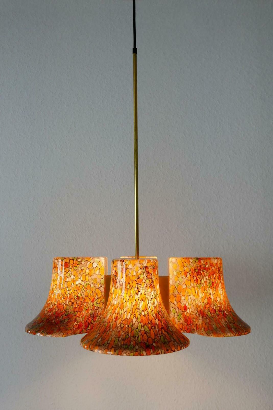 Rare Midcentury Pendant Lamp Or Chandelier By Peill & Putzler, 1970s, Germany photo 4767.0