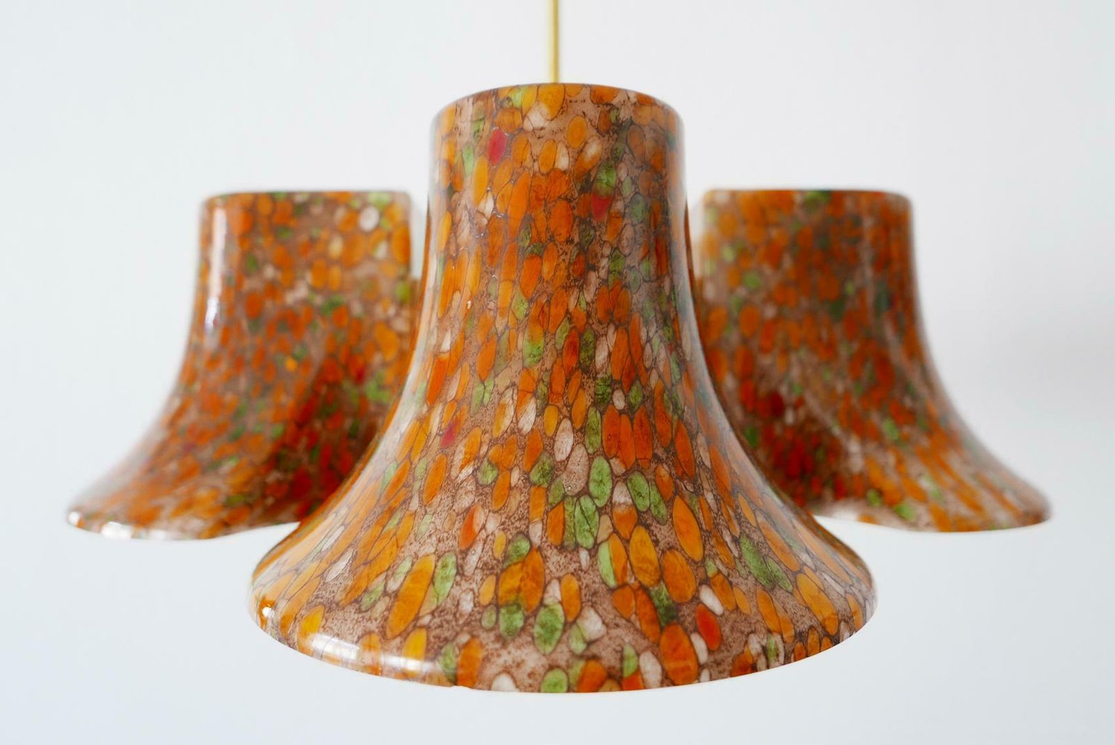 Rare Midcentury Pendant Lamp Or Chandelier By Peill & Putzler, 1970s, Germany photo vinterior