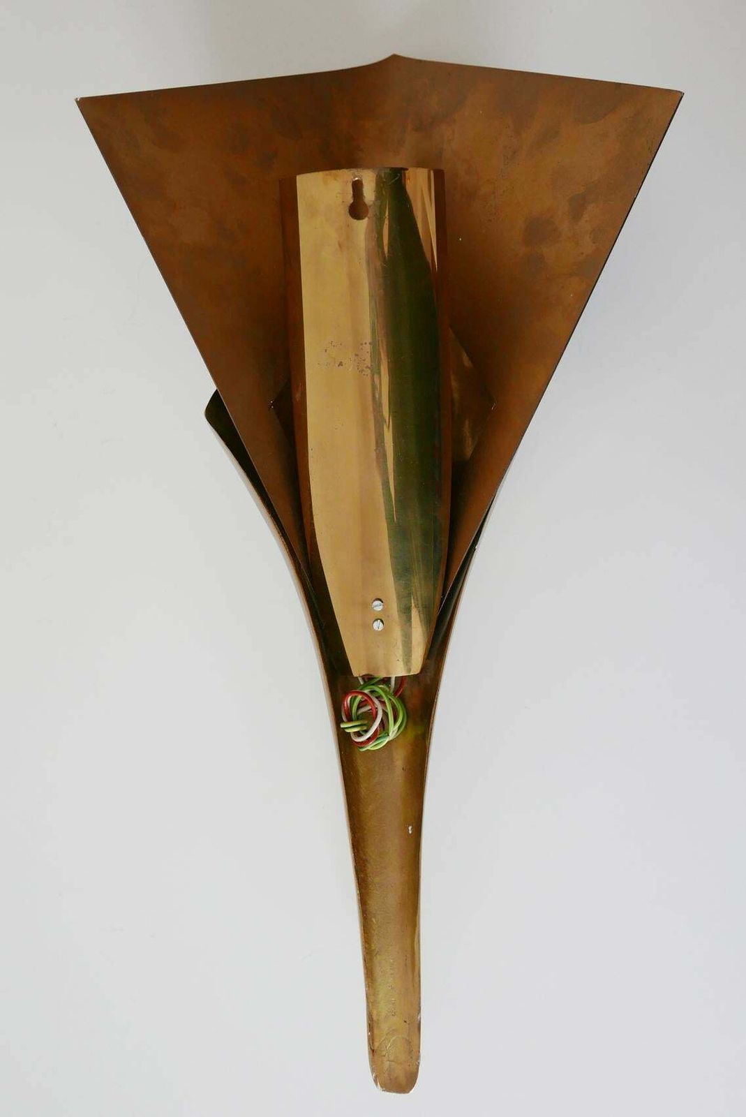 Set Of 2 Large Bronze Nefertiti Sconces By Chrystiane Charles For Charles Paris photo vintage