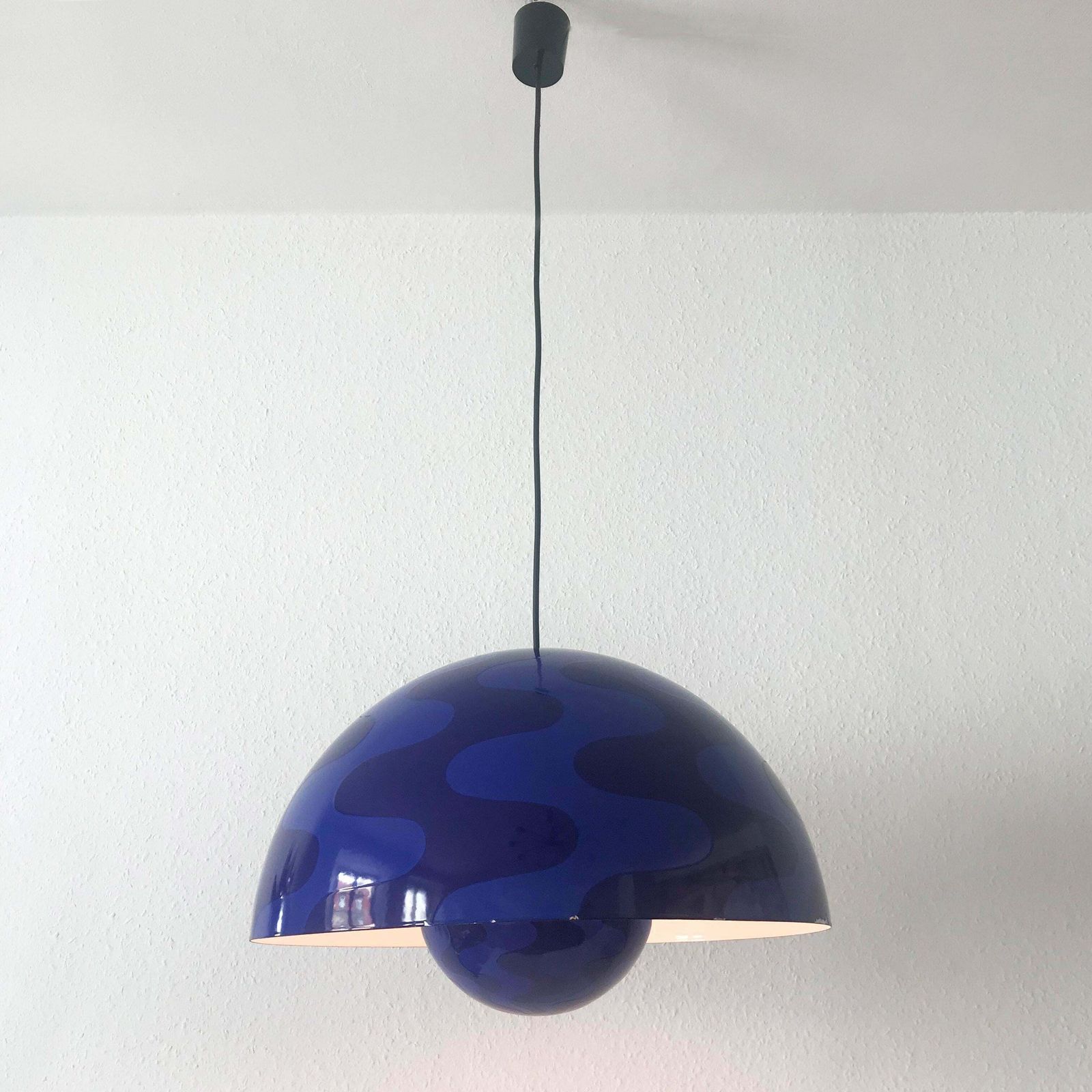 Rare And Large Flower Pot Pendant Lamp By Verner Panton For Louis Poulsen 1971 photo 6810.0