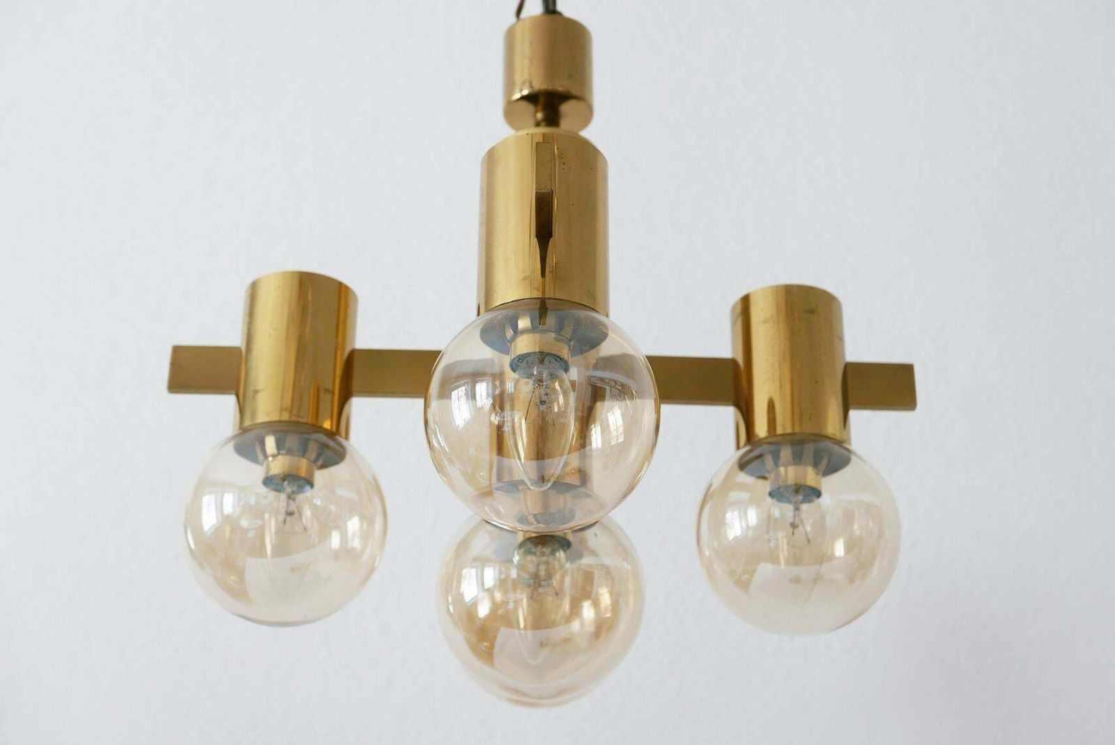 photo furniture Set Of Midcentury Sputnik Chandelier & Wall Lamps By Hans Agne Jakobsson, 1960s