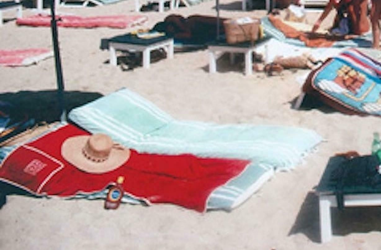 Beach At St. Tropez By Slim Aarons photo for sale