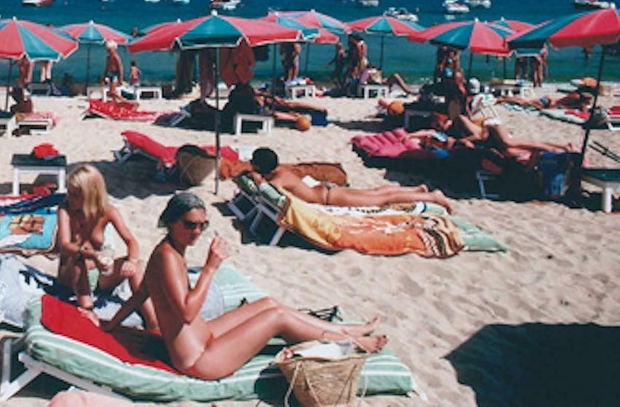 Beach At St. Tropez By Slim Aarons photo 2800.0