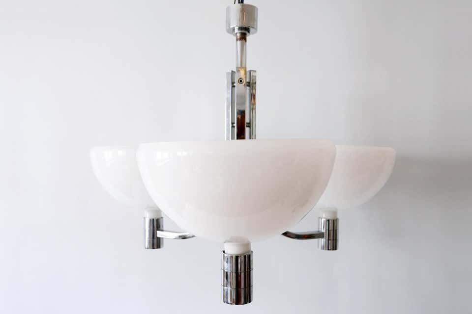 photo for sale Monumental Triple Chandelier By Franco Albini & Franca Helg For Sirrah, 1969