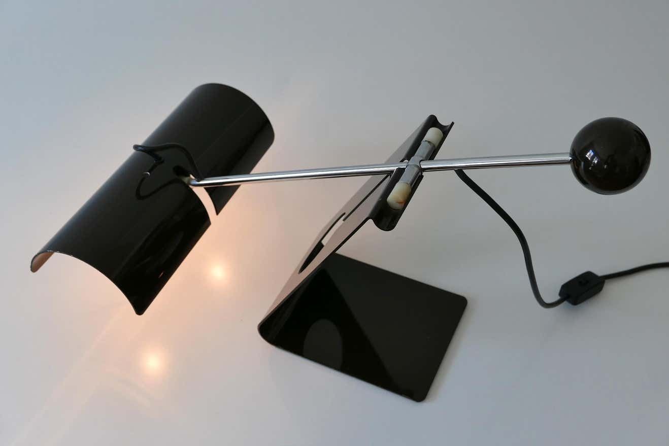 Articulated Table Lamp Picchio By Mauro Martini For Fratelli Martini 1970s Italy photo vintage