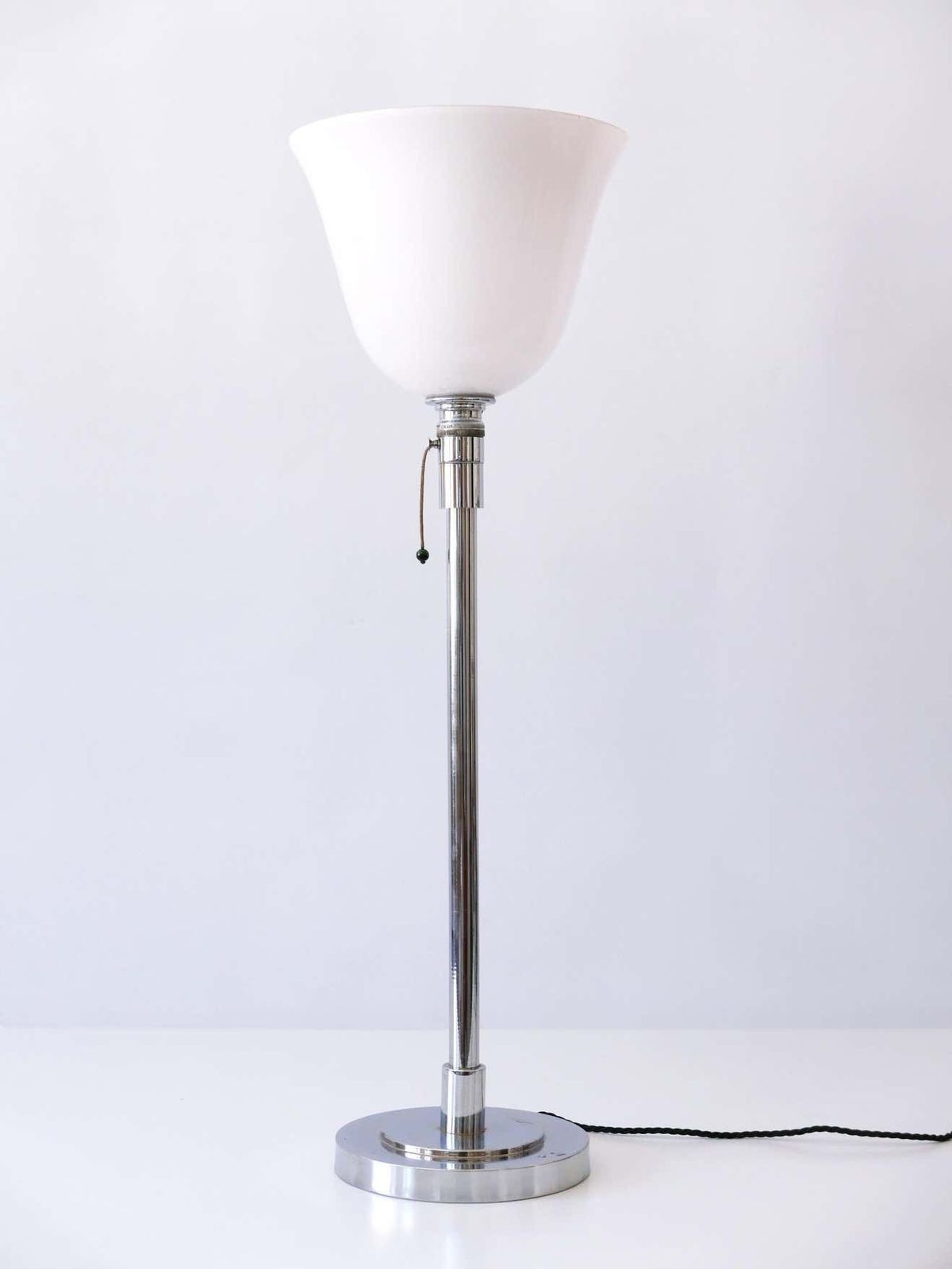 Elegant Art Deco Bauhaus Table Lamp Or Floor Light By Mazda Paris, France, 1930s photo vinterior