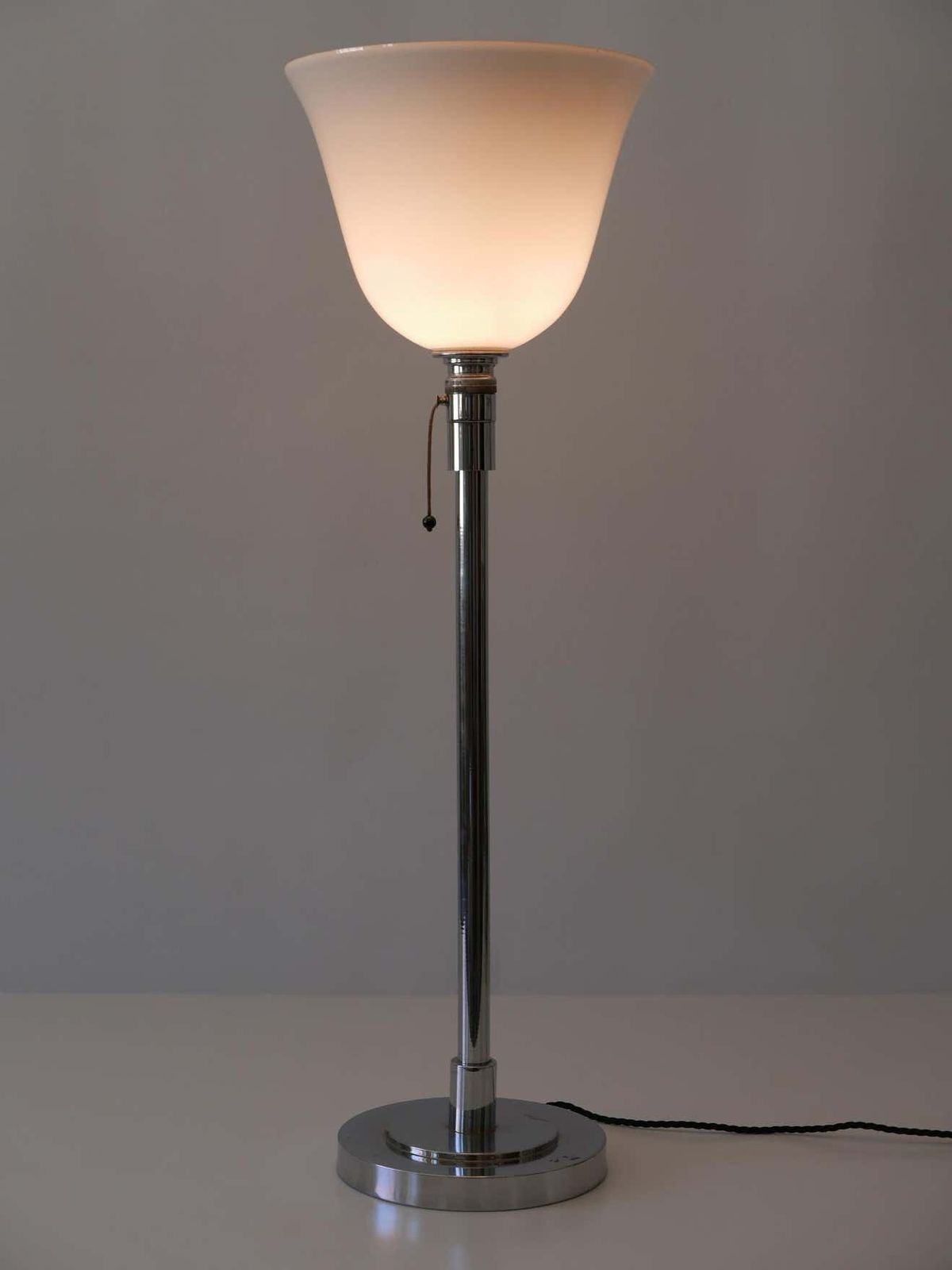 photo furniture Elegant Art Deco Bauhaus Table Lamp Or Floor Light By Mazda Paris, France, 1930s