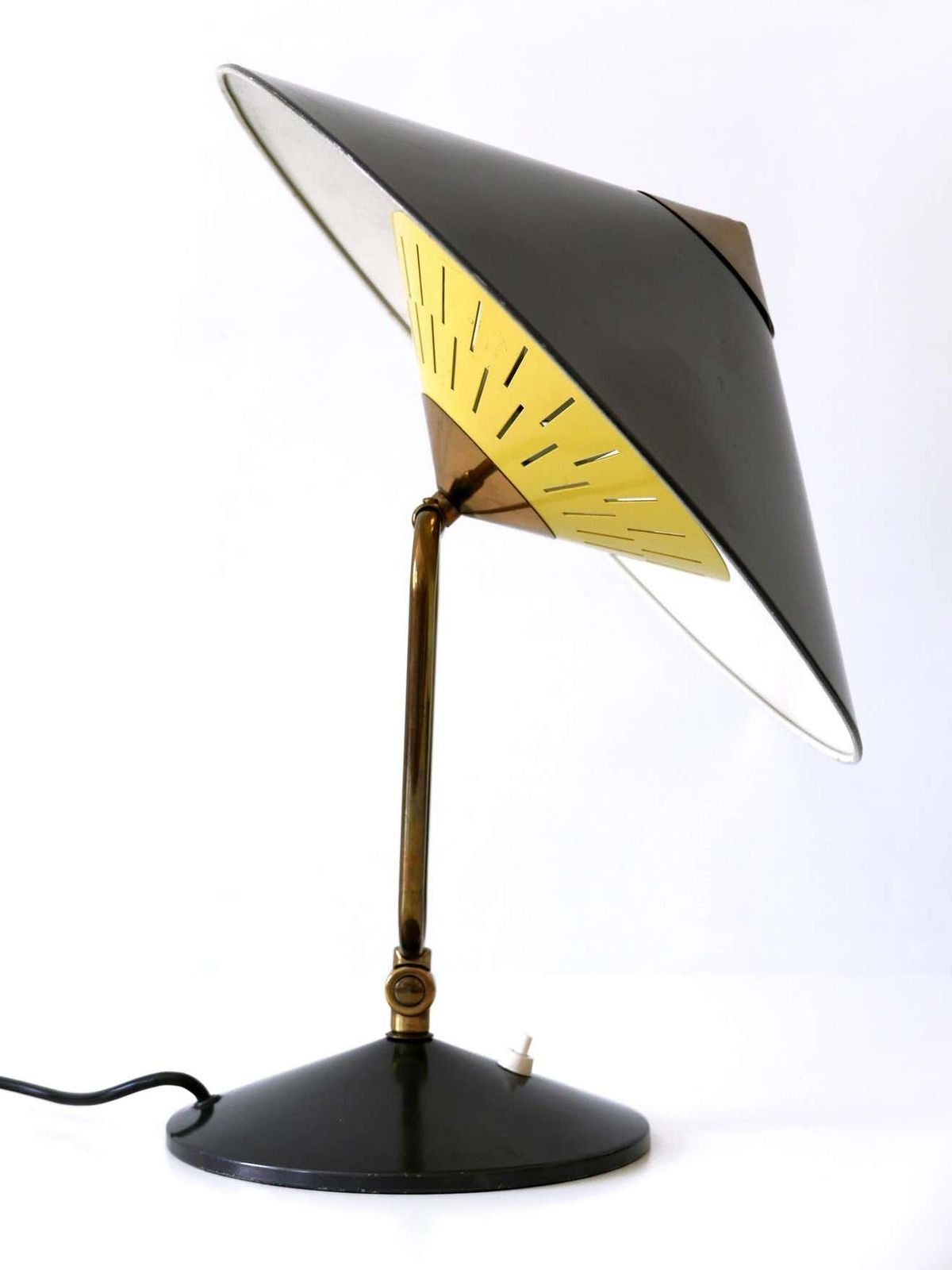 photo buy Articulated Large Mid Century Modern Table Lamp Or Wall Sconce ''Witch Hut'' 1950s
