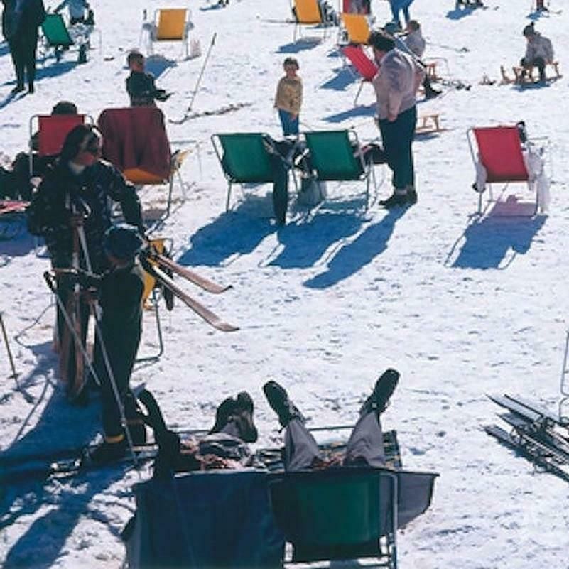 Skiers At Verbier By Slim Aarons photo Art