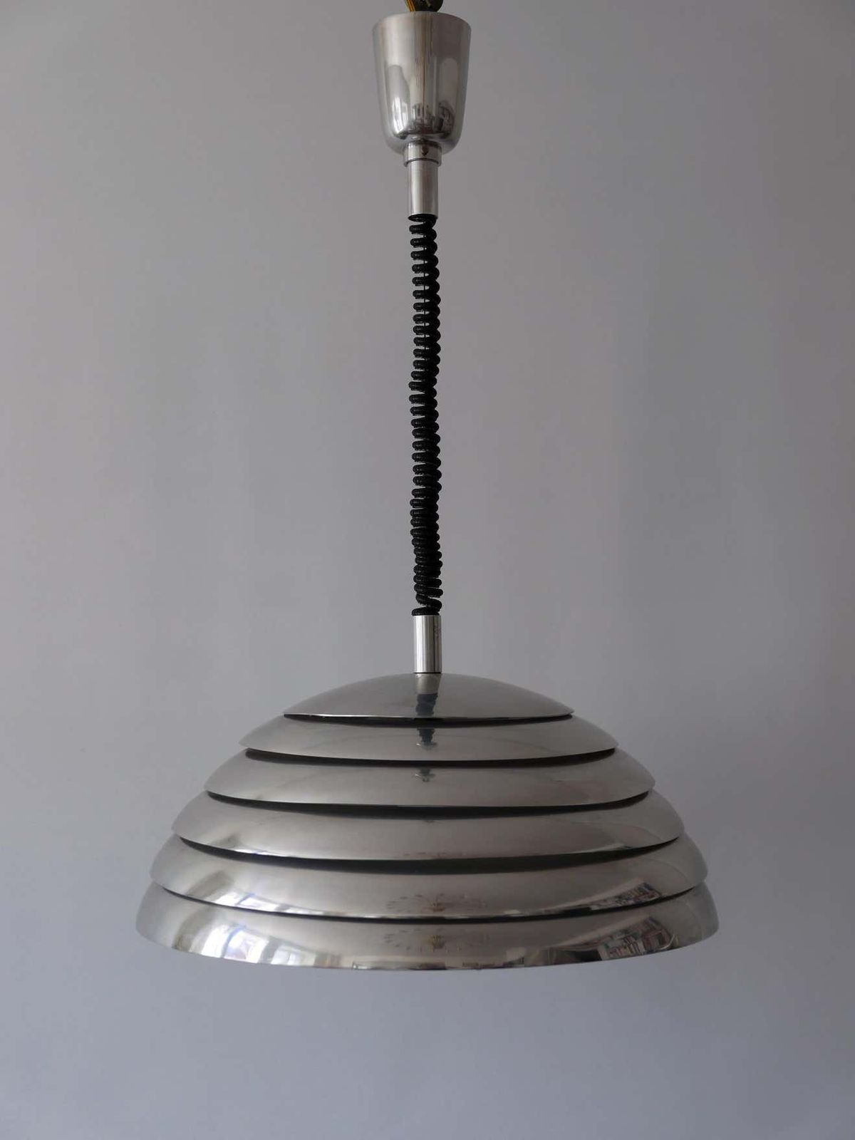 Large Mid Century Modern Pendant Lamp By Vereinigte Werkstätten München, 1960s photo furniture