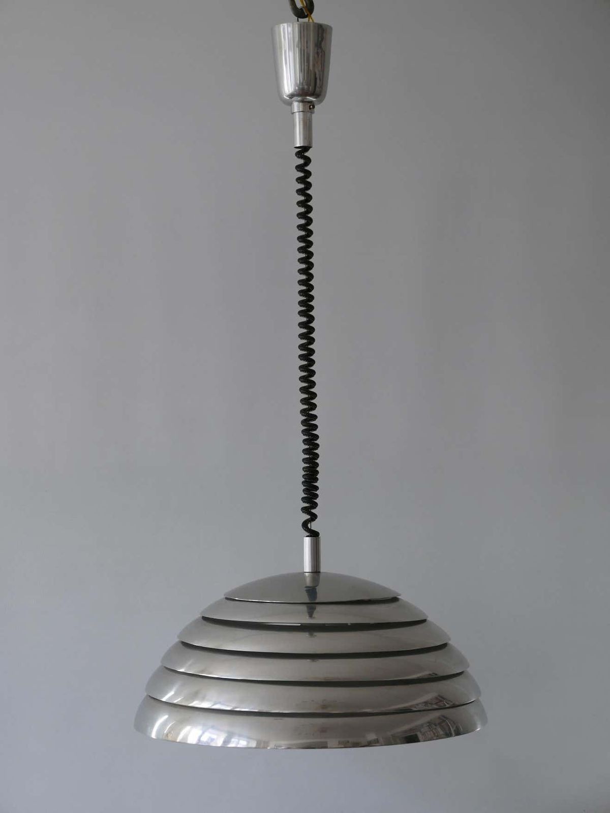 Large Mid Century Modern Pendant Lamp By Vereinigte Werkstätten München, 1960s photo buy