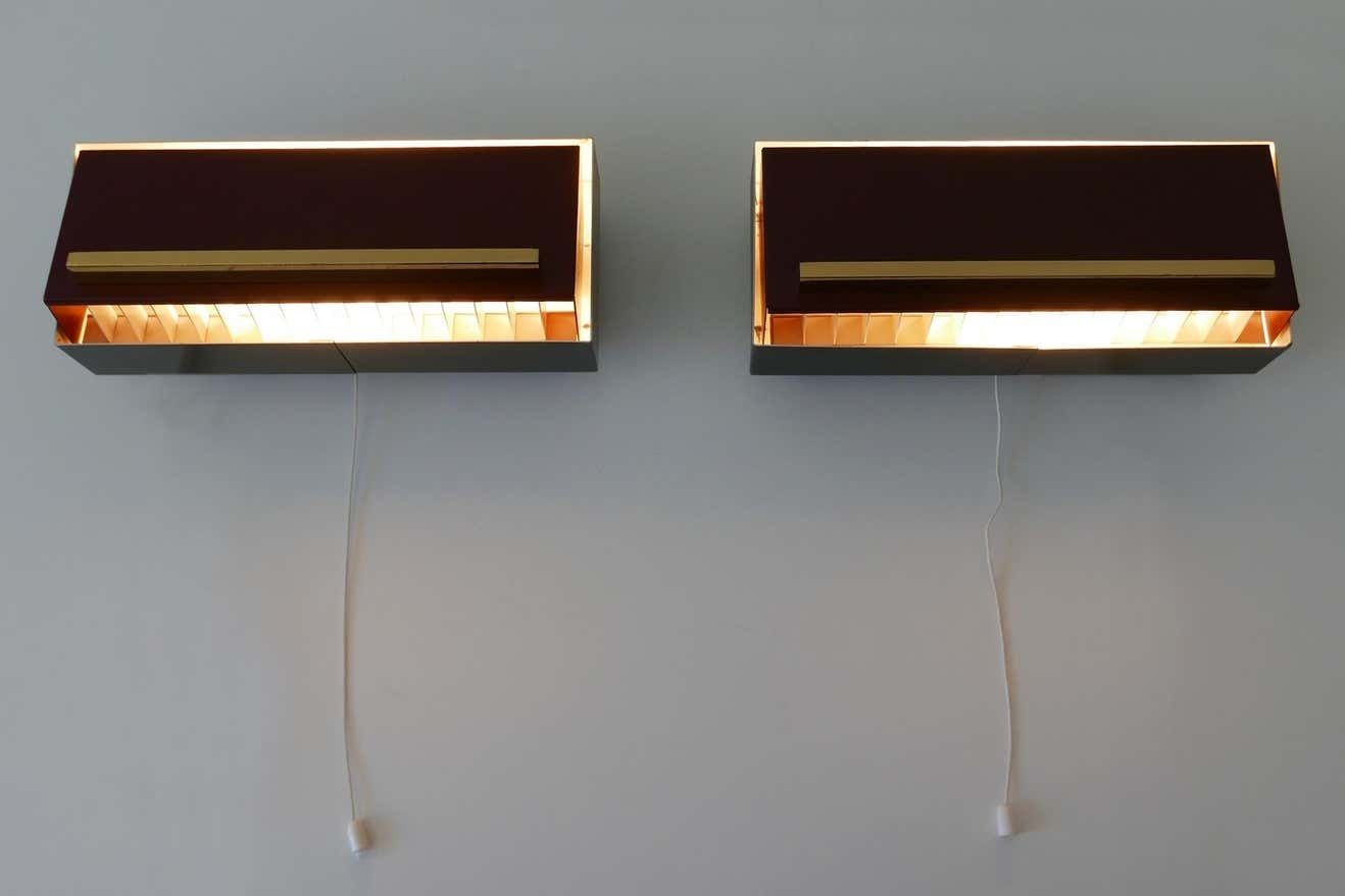 Set Of Two Elegant Bedside Sconces Or Wall Lamps By Paul Neuhaus Germany 1950s photo vinterior