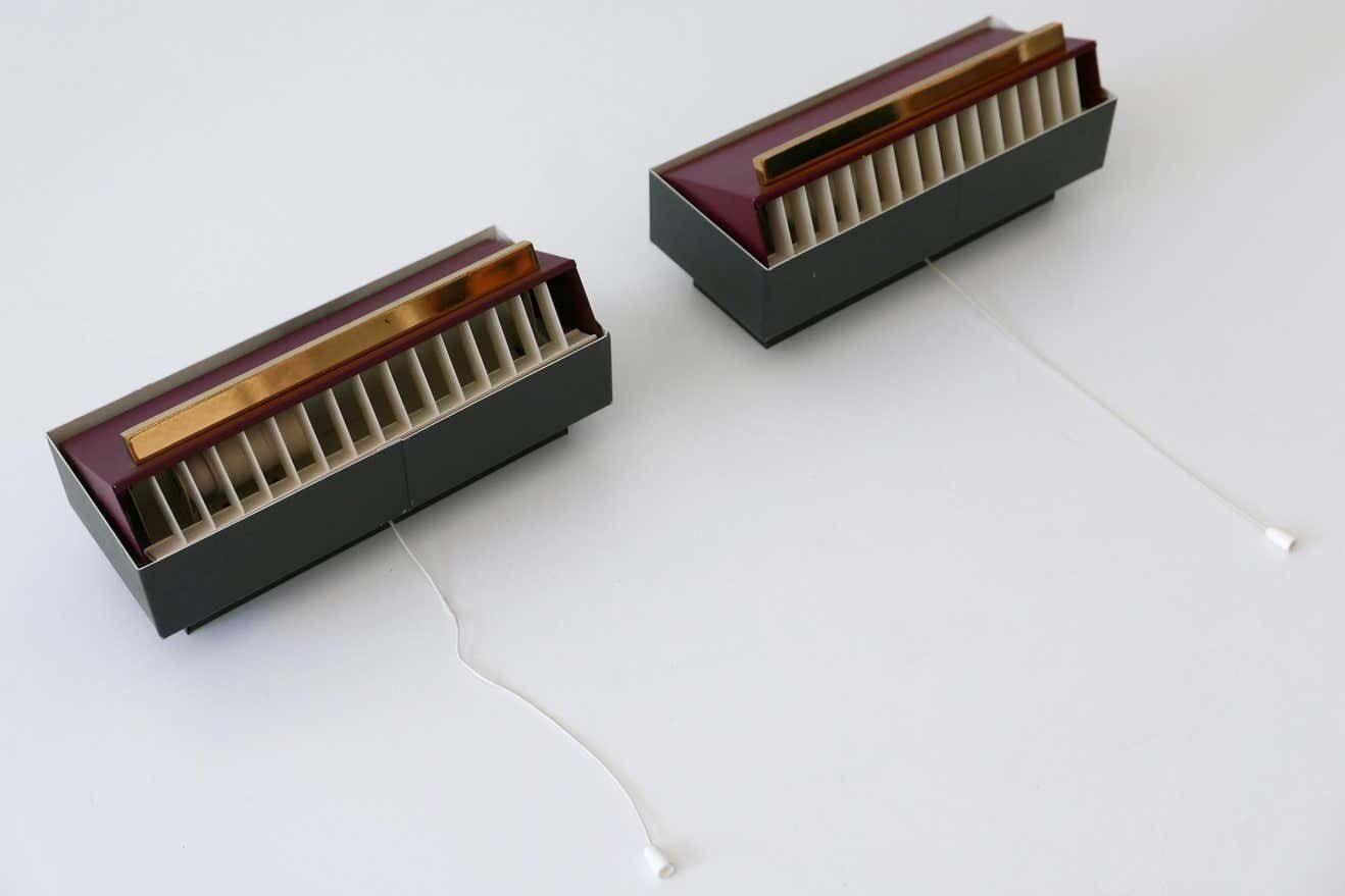 photo vintage Set Of Two Elegant Bedside Sconces Or Wall Lamps By Paul Neuhaus Germany 1950s