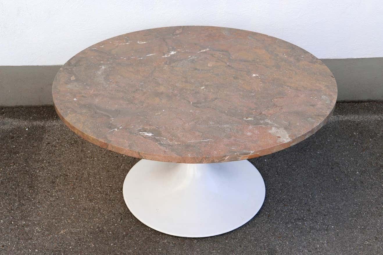 2950.0 Rare Mid Century Modern Tulip Base Marble Coffee Table By Honsel, Germany, 1960s photo