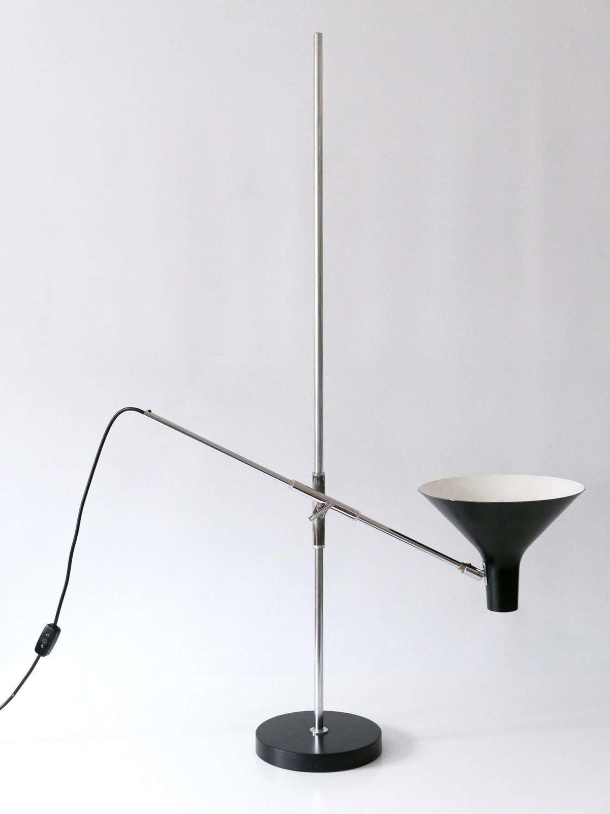Adjustable Floor Lamp / Reading Light 8180 By Karl Heinz Kinsky For Cosack 1960s photo buy