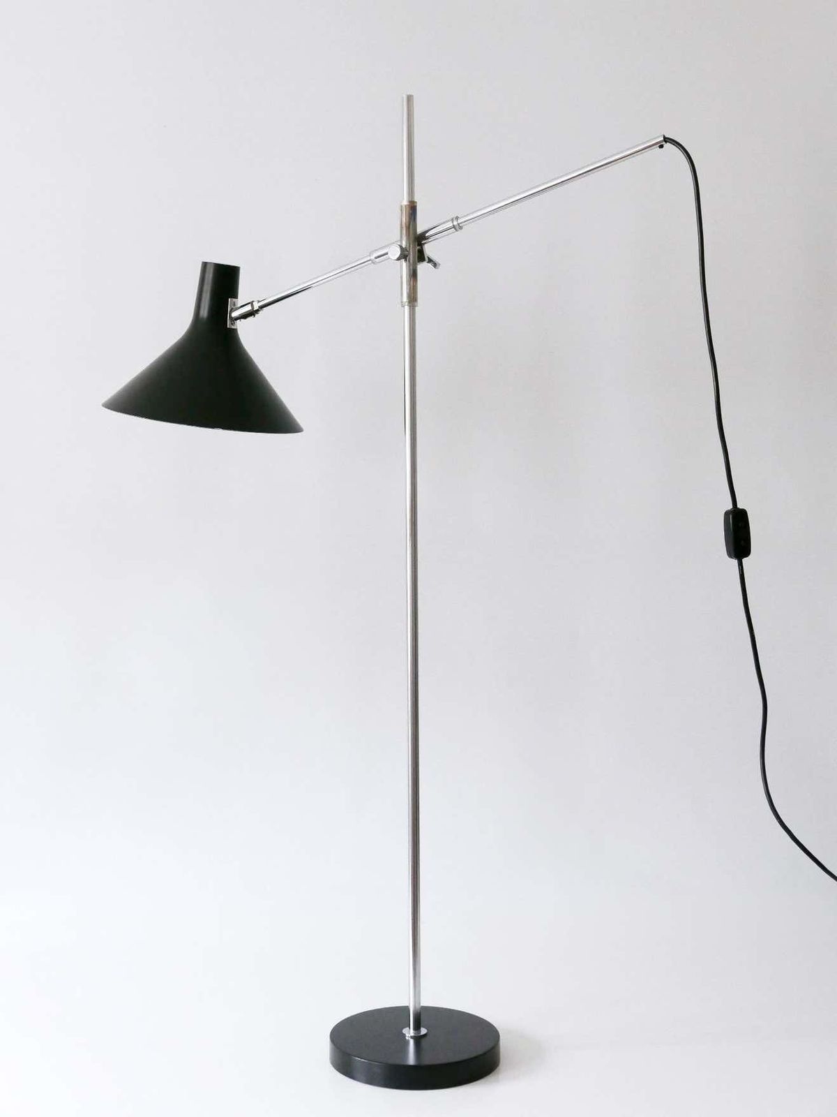 Lighting Adjustable Floor Lamp / Reading Light 8180 By Karl Heinz Kinsky For Cosack 1960s photo