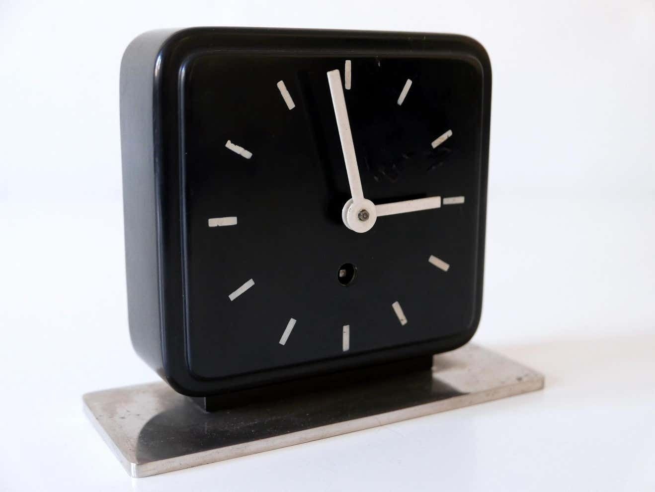 Bauhaus Table Or Desk Clock By Marianne Brandt For Ruppelwerk Gotha Germany 1932 photo Home Decor