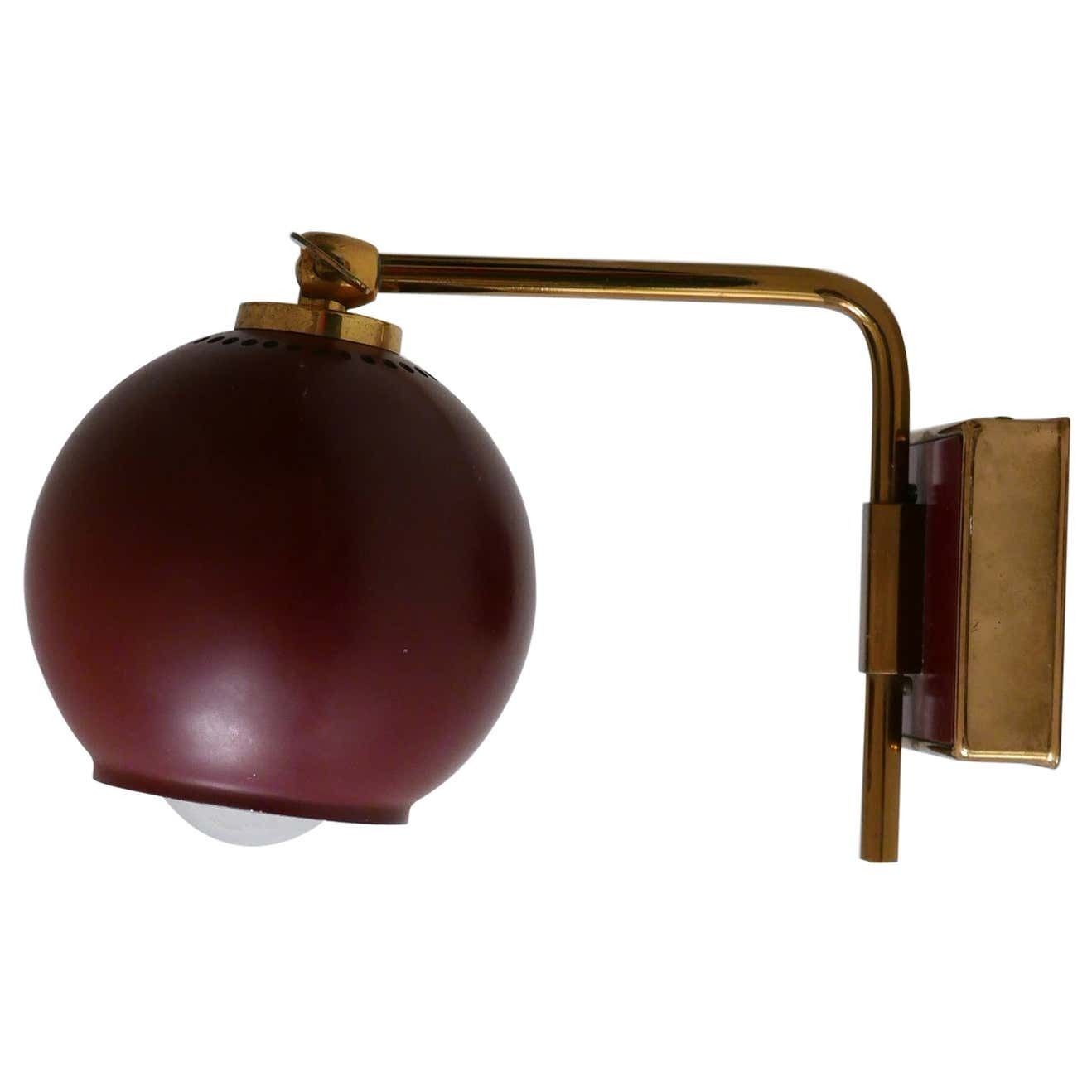 Lovely Mid Century Modern Sconce ''Poppy Capsule'' By Paul Neuhaus Germany 1950s