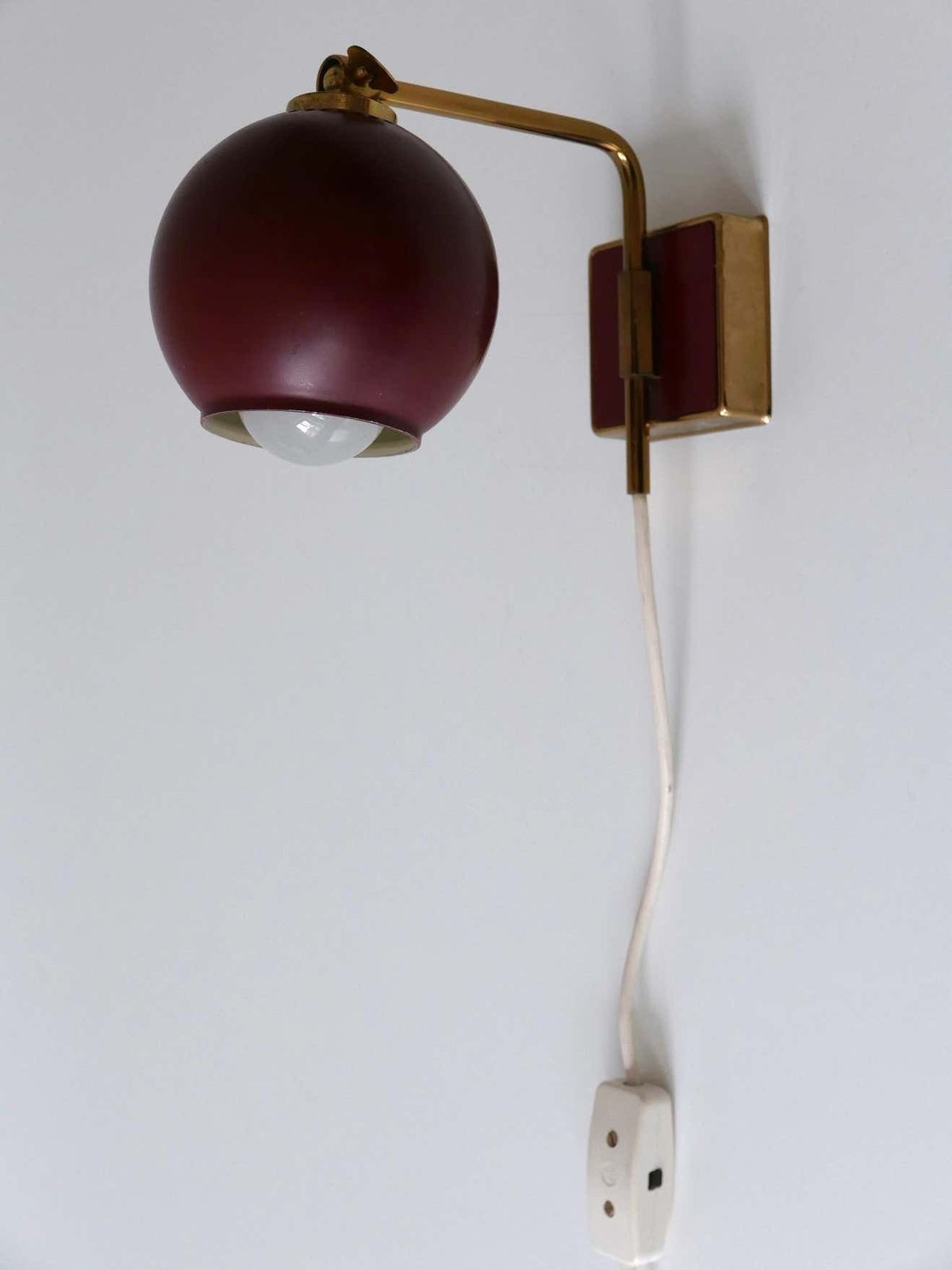 Lovely Mid Century Modern Sconce ''Poppy Capsule'' By Paul Neuhaus Germany 1950s photo furniture
