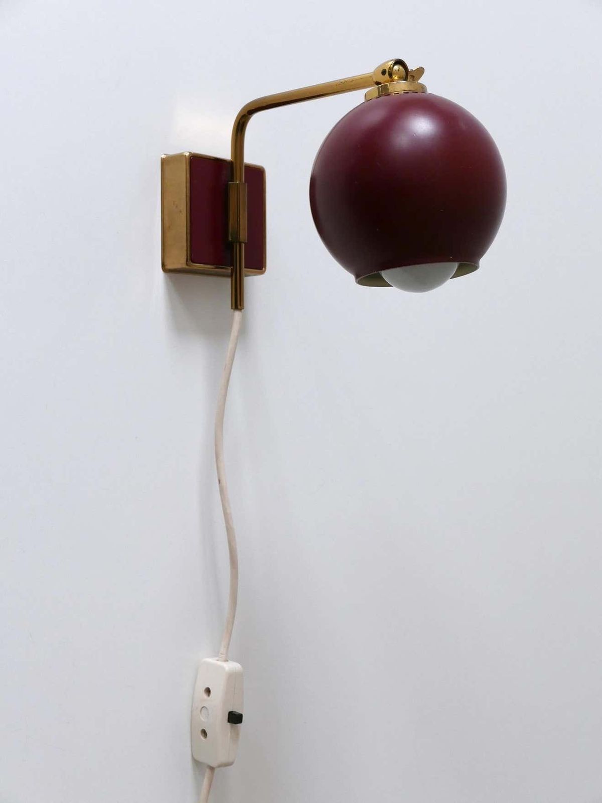 Lighting Lovely Mid Century Modern Sconce ''Poppy Capsule'' By Paul Neuhaus Germany 1950s photo