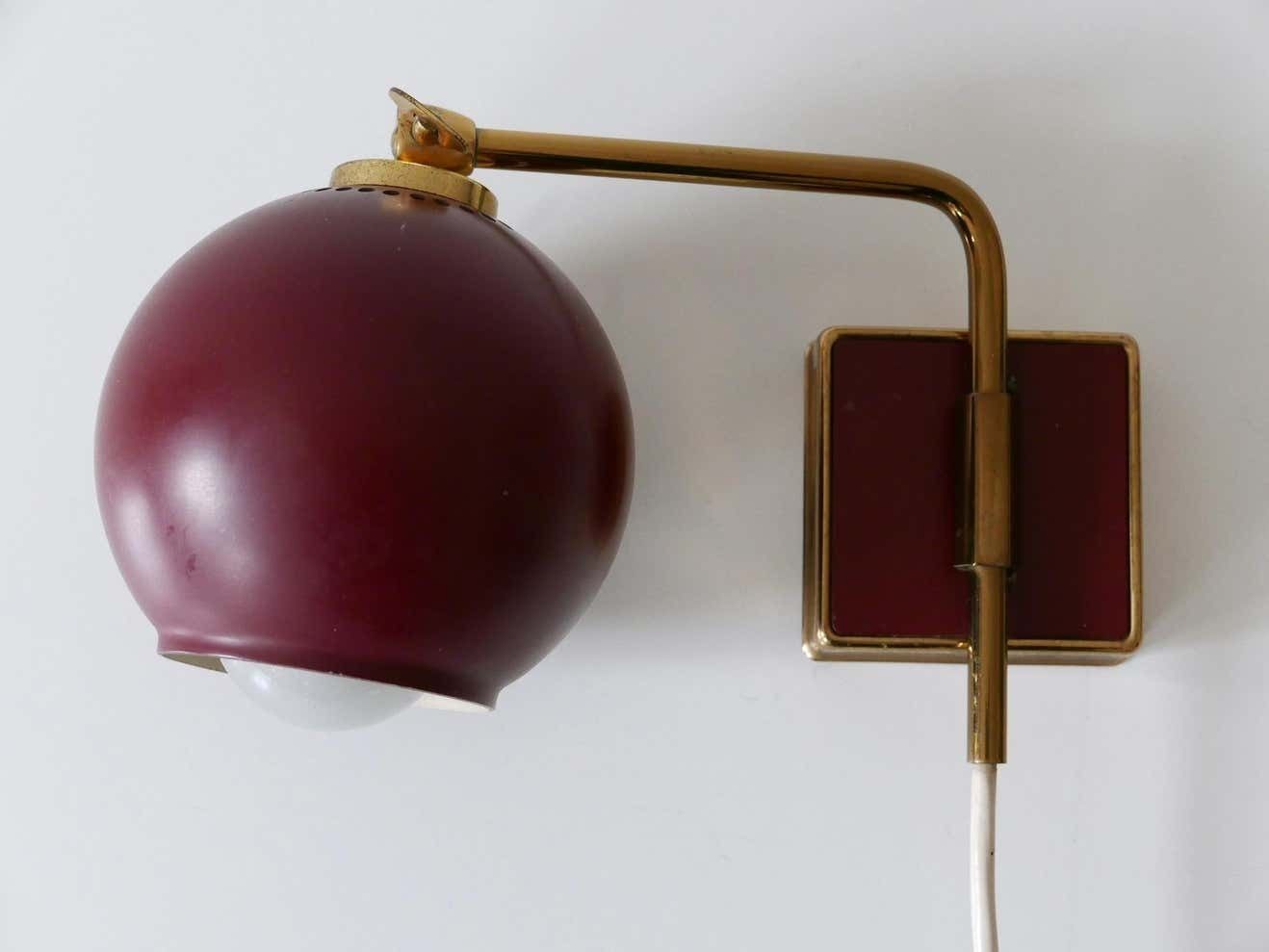 photo vintage Lovely Mid Century Modern Sconce ''Poppy Capsule'' By Paul Neuhaus Germany 1950s