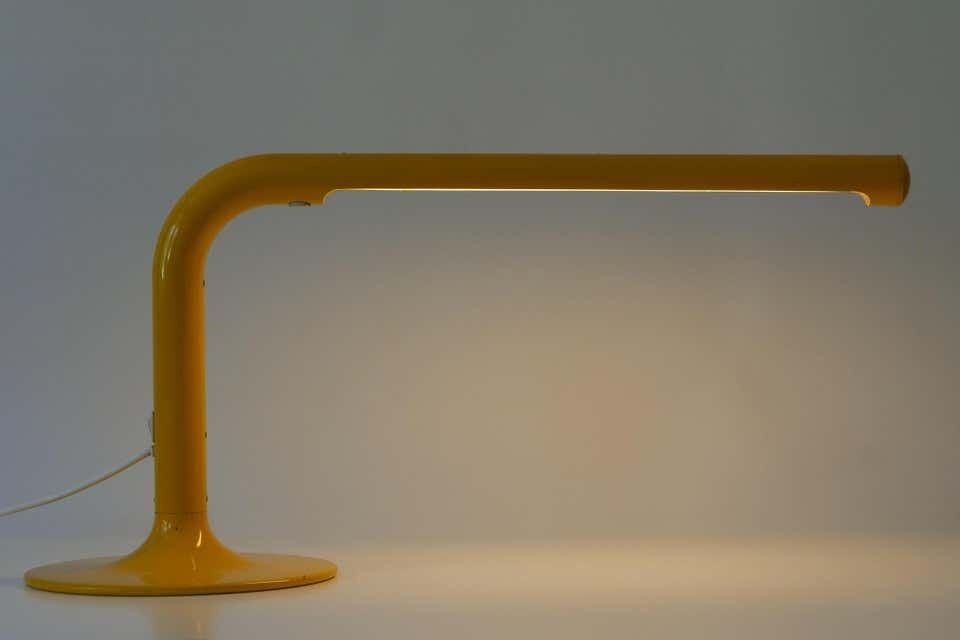 Lighting Large & Elegant Tube Table Lamp By Anders Pehrson For Ateljé Lyktan, 1960s photo