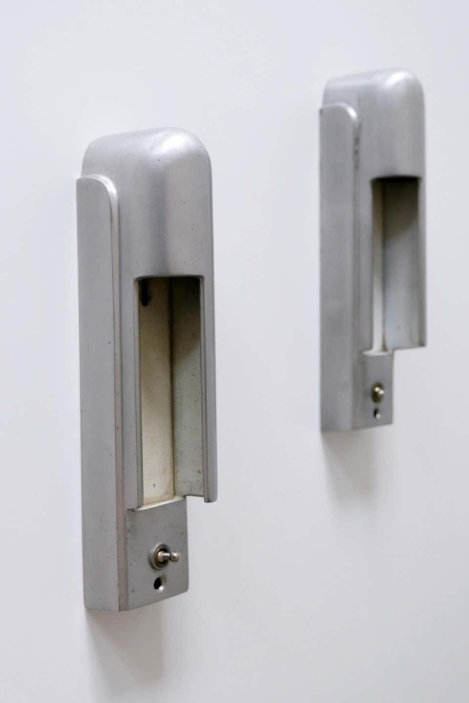 photo buy Rare Set Of Two Streamline Cruise Ship Cabin Sconces By The Simes Co Ny, 1930s