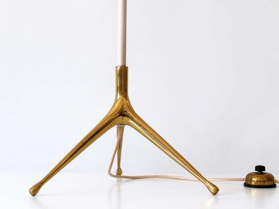 Rare Mid Century Modern Crowfoot Floor Lamp By Vereinigte Werkstätten 1950s photo vinterior