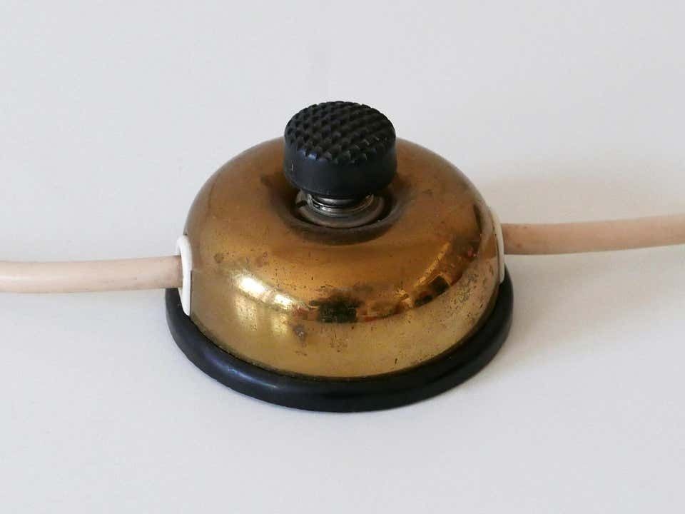 photo for sale Rare Mid Century Modern Crowfoot Floor Lamp By Vereinigte Werkstätten 1950s