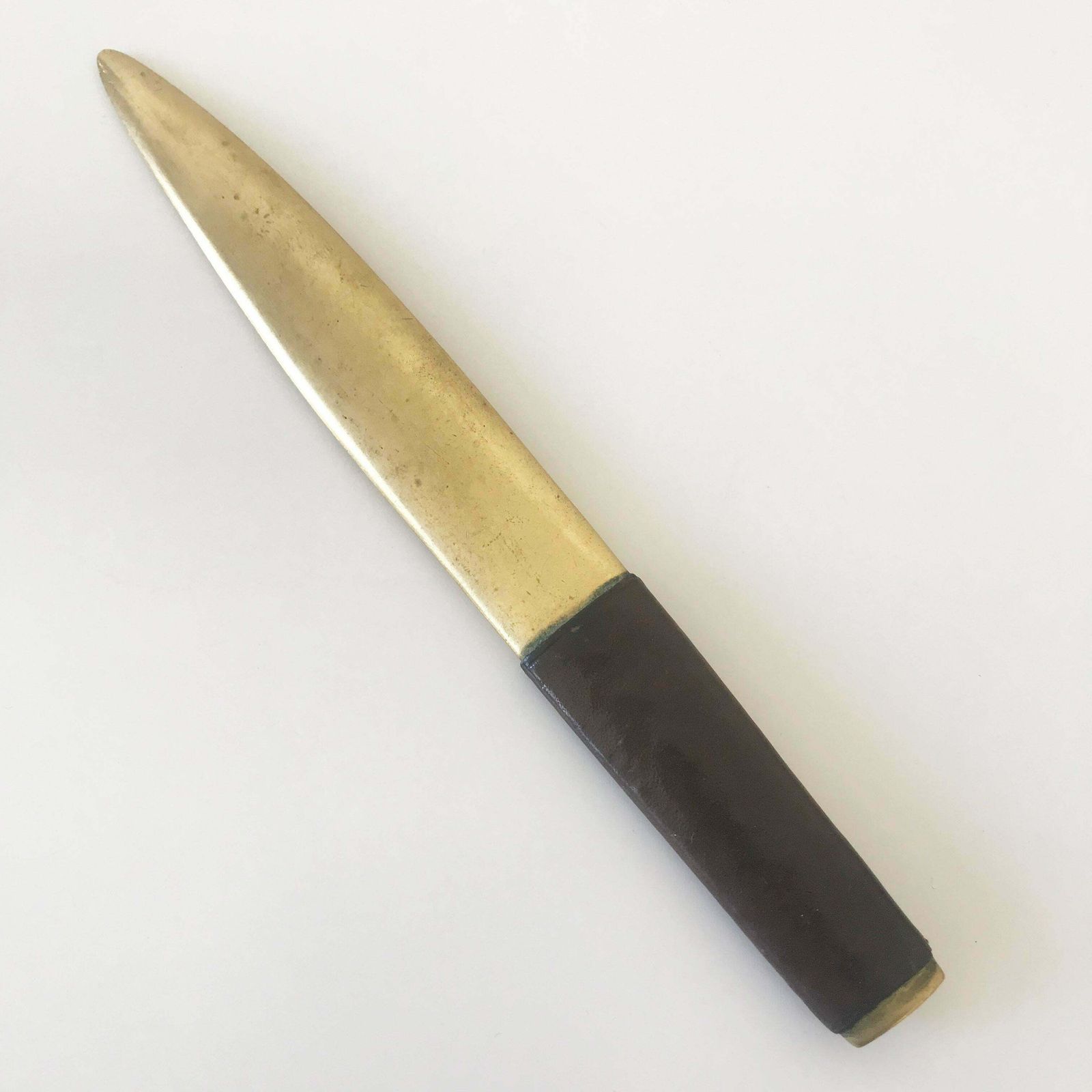 Exceptional Elegant And Heavy Brass Letter Opener By Carl Auböck Vienna 1950s photo Home Decor