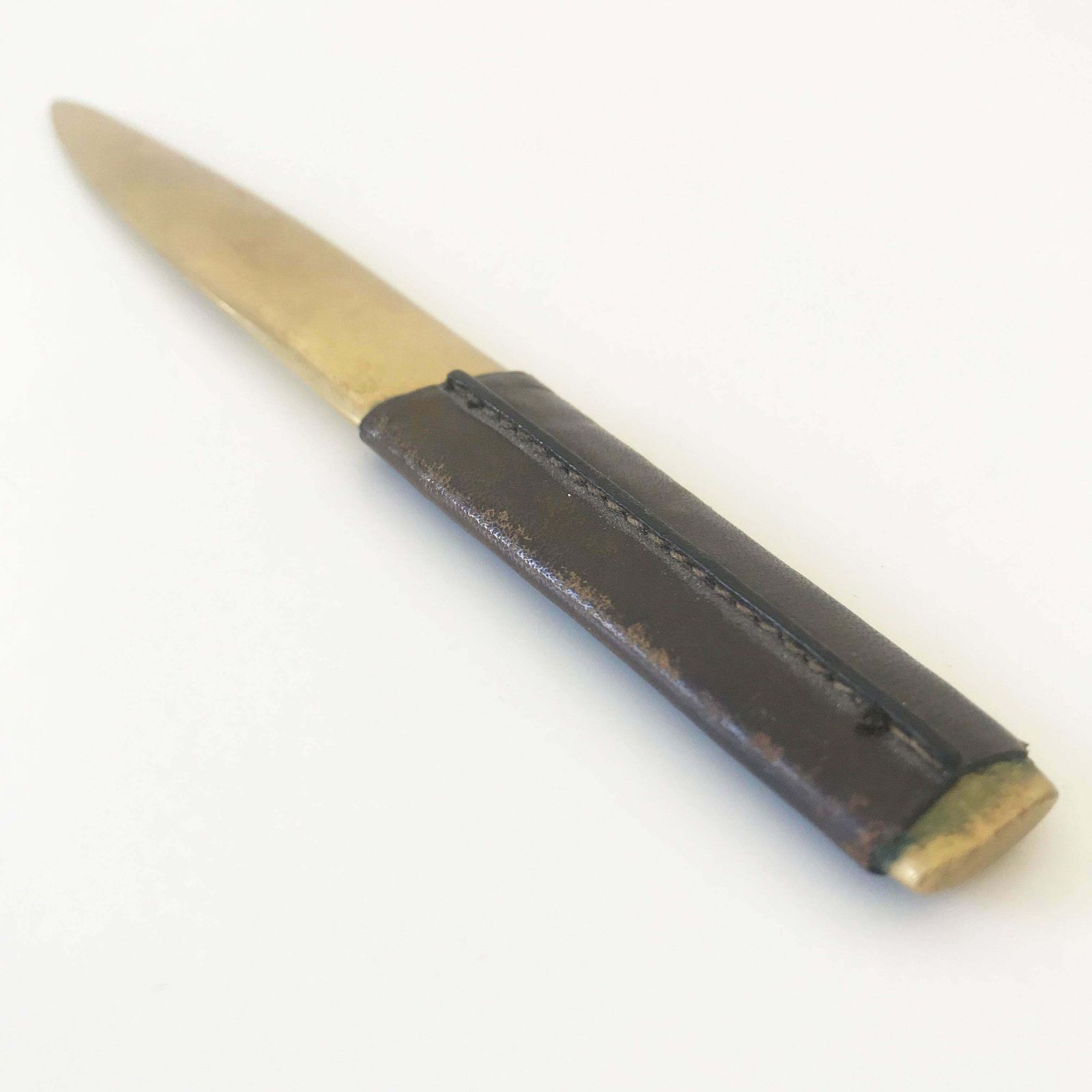 Exceptional Elegant And Heavy Brass Letter Opener By Carl Auböck Vienna 1950s photo vinterior
