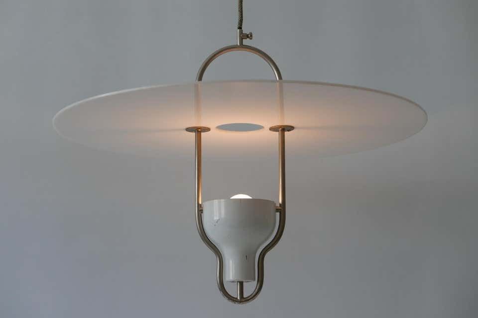 Lighting Exceptional Mid Century Modern Ufo Pendant Lamp, Italy, 1960s photo