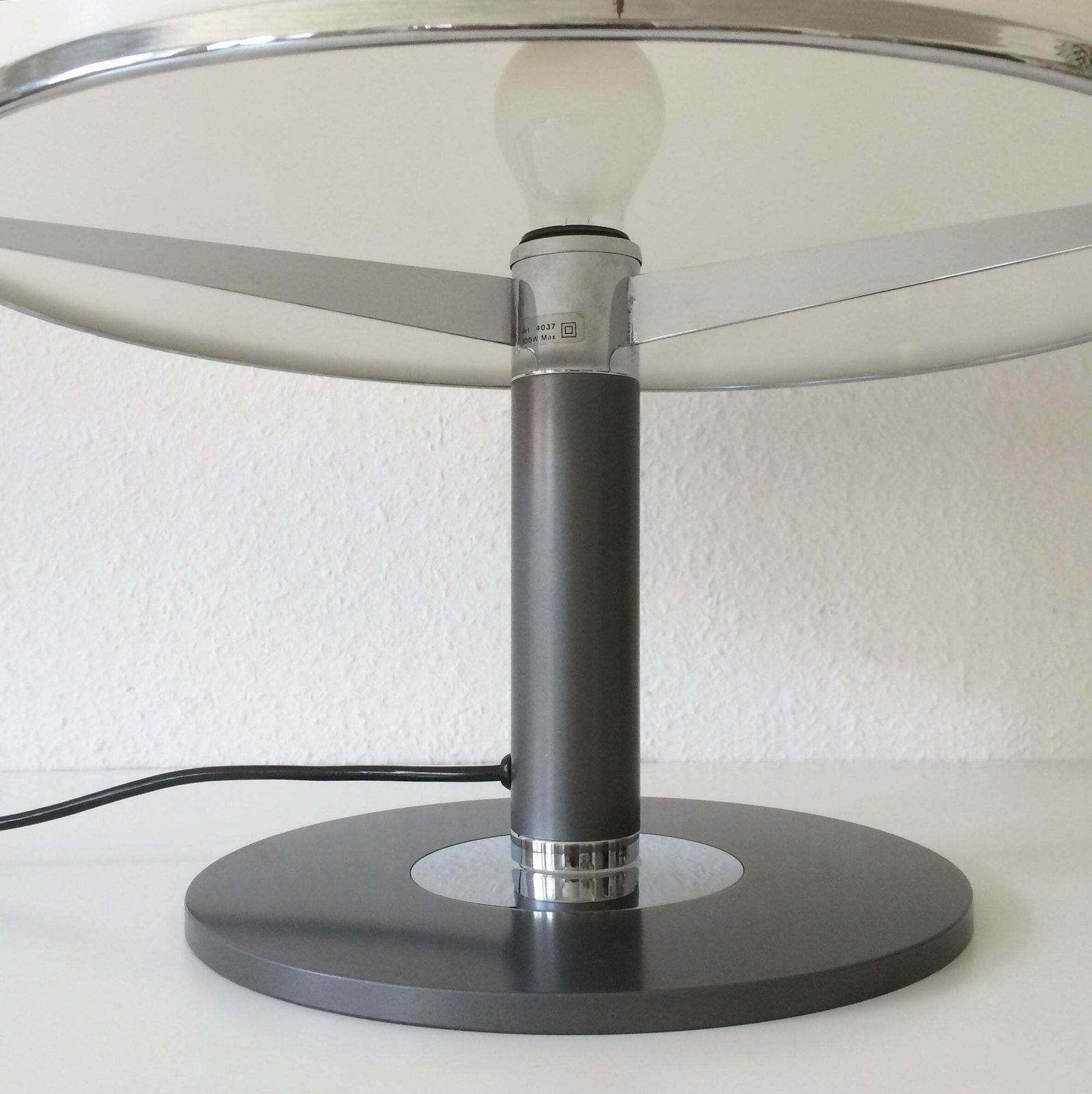 photo for sale Rare Midcentury Kuala Table Lamp By Franco Bresciani For Guzzini 1970s Italy