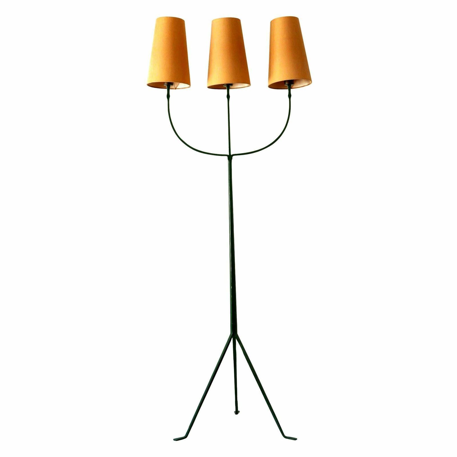 Exceptional Mid Century Modern Three Flamed Floor Lamp 1950s