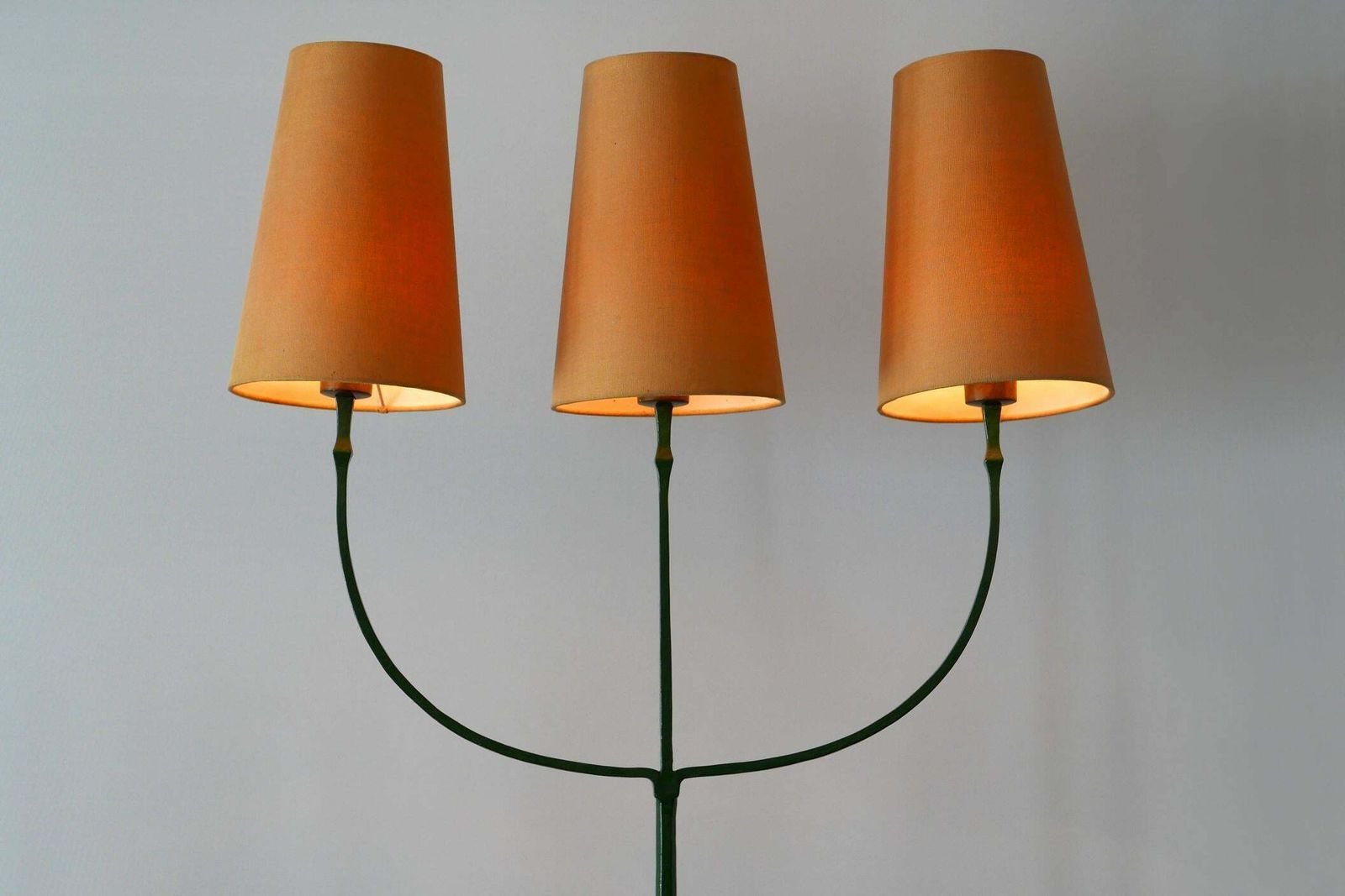 photo for sale Exceptional Mid Century Modern Three Flamed Floor Lamp 1950s
