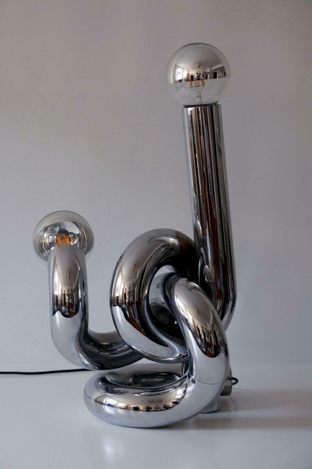 Sculptural Table Lamp Or Floor Light Bruco By Giovanni Banci 1960s Italy photo furniture